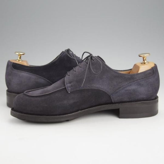 極美品★パラブーツ SIZE 8【定価￥84,700-★ドレス仕様シャンボード/CHAMBORD】Uチップ/スエード/紺/メンズ/Paraboot★j640