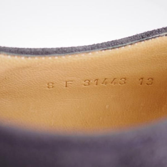 極美品★パラブーツ SIZE 8【定価￥84,700-★ドレス仕様シャンボード/CHAMBORD】Uチップ/スエード/紺/メンズ/Paraboot★j640