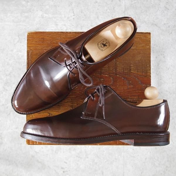 美品★(東欧)ルーディックライター SIZE 8【定価￥165,000-★コードバン/濃茶(シガー系)/純正シューツリー付】LUDWIG REITER★j641