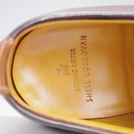 美品★(東欧)ルーディックライター SIZE 8【定価￥165,000-★コードバン/濃茶(シガー系)/純正シューツリー付】LUDWIG REITER★j641