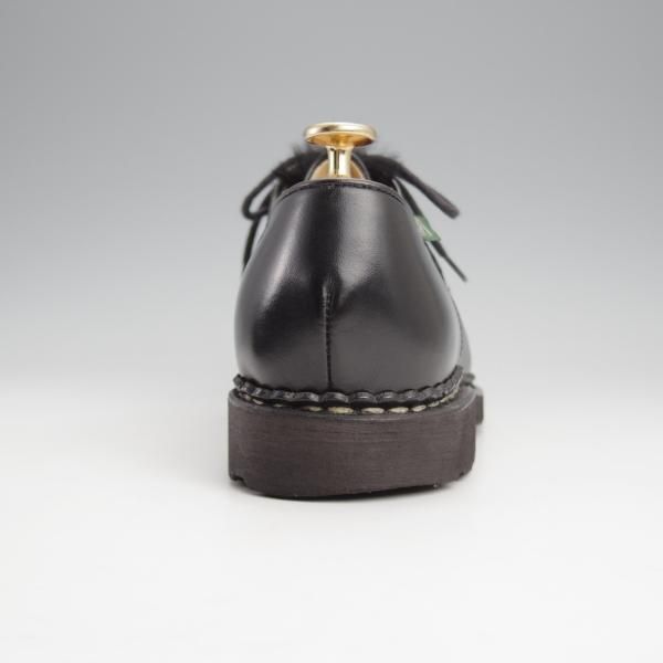 極上★パラブーツ SIZE 40.5【定価￥79,200-★LAPIN(ラビットファー)仕様/ミカエル/MICHAEL】チロリアンシューズ/黒/Paraboot★j643