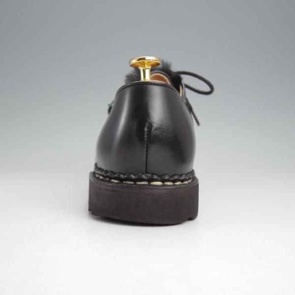 極上★パラブーツ SIZE 40.5【定価￥79,200-★LAPIN(ラビットファー)仕様/ミカエル/MICHAEL】チロリアンシューズ/黒/Paraboot★j643
