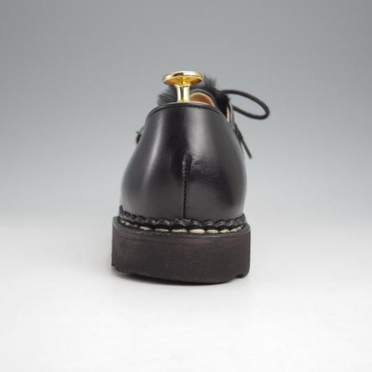 極上★パラブーツ SIZE 40.5【定価￥79,200-★LAPIN(ラビットファー)仕様/ミカエル/MICHAEL】チロリアンシューズ/黒/Paraboot★j643
