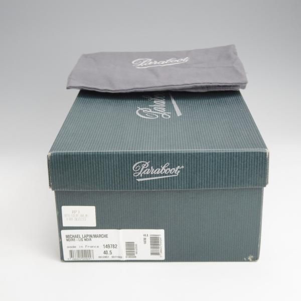 極上★パラブーツ SIZE 40.5【定価￥79,200-★LAPIN(ラビットファー)仕様/ミカエル/MICHAEL】チロリアンシューズ/黒/Paraboot★j643