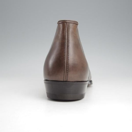 未使用★(伊)エンツォ・ボナフェ SIZE 7.5【定価￥143,000-★ミュージアムカーフ/CARY GRANT 3】Bonjuラスト/灰茶/Enzo Bonafe★j644