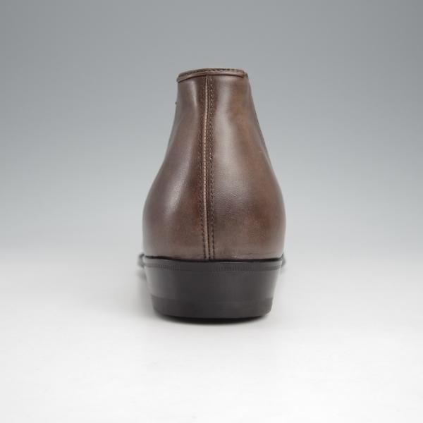 未使用★(伊)エンツォ・ボナフェ SIZE 7.5【定価￥143,000-★ミュージアムカーフ/CARY GRANT 3】Bonjuラスト/灰茶/Enzo Bonafe★j644