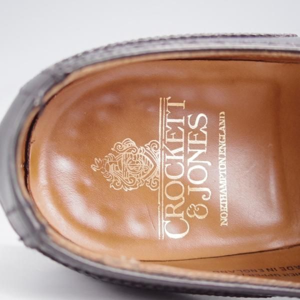 極上★クロケット&ジョーンズ 7E【同系モデル定価￥100,100-★WESTFIELD/ウエストフィールド】341ラスト/セミブローグ/カーフ/黒★j645