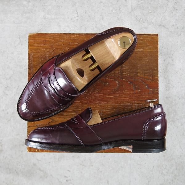 極上★オールデン 6.5D【現行定価17万円程度★コードバン/684/フルストラップ】アバディーンラスト/コインローファー/赤茶/ALDEN★j646