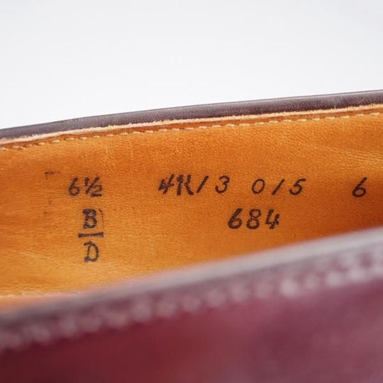 極上★オールデン 6.5D【現行定価17万円程度★コードバン/684/フルストラップ】アバディーンラスト/コインローファー/赤茶/ALDEN★j646