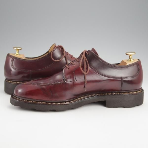 極上★パラブーツ SIZE 8【定価￥148,500-★コードバン仕様/AVIGNON/アヴィニョン】Uチップ/グリフソール/黒/メンズ/Paraboot★j647