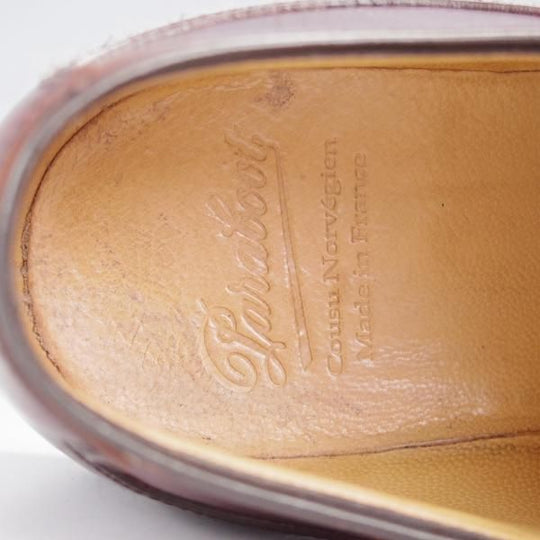 極上★パラブーツ SIZE 8【定価￥148,500-★コードバン仕様/AVIGNON/アヴィニョン】Uチップ/グリフソール/黒/メンズ/Paraboot★j647