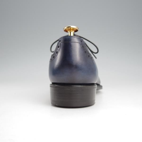 未使用★(英)ガジアーノ&ガーリング 6.5E【モデル定価￥231,000-★DECOラスト/ST.JAMES 2】クォーターブローグ/紺/GAZIANO&GIRLING★j648