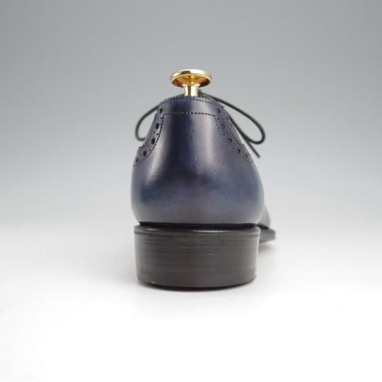 未使用★(英)ガジアーノ&ガーリング 6.5E【モデル定価￥231,000-★DECOラスト/ST.JAMES 2】クォーターブローグ/紺/GAZIANO&GIRLING★j648