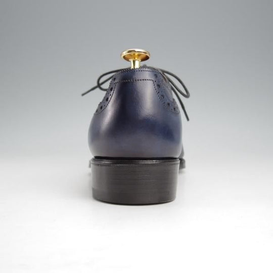 未使用★(英)ガジアーノ&ガーリング 6.5E【モデル定価￥231,000-★DECOラスト/ST.JAMES 2】クォーターブローグ/紺/GAZIANO&GIRLING★j648