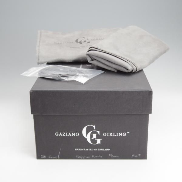 未使用★(英)ガジアーノ&ガーリング 6.5E【モデル定価￥231,000-★DECOラスト/ST.JAMES 2】クォーターブローグ/紺/GAZIANO&GIRLING★j648