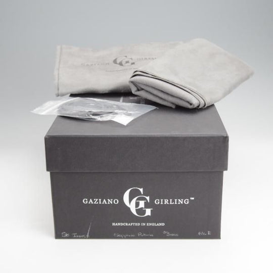 未使用★(英)ガジアーノ&ガーリング 6.5E【モデル定価￥231,000-★DECOラスト/ST.JAMES 2】クォーターブローグ/紺/GAZIANO&GIRLING★j648