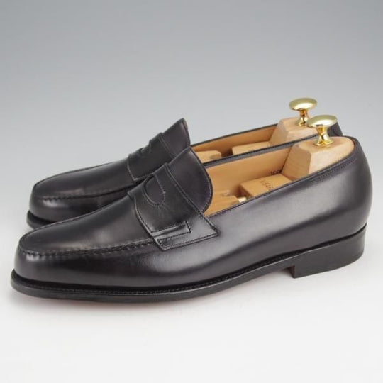 未使用★ジョンロブ 5.5E【現行定価￥231,000-★ロペス/LOPEZ】4395ラスト/コインローファー/カーフ/黒/メンズ/JOHN LOBB★j649