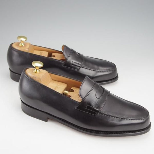 未使用★ジョンロブ 5.5E【現行定価￥231,000-★ロペス/LOPEZ】4395ラスト/コインローファー/カーフ/黒/メンズ/JOHN LOBB★j649