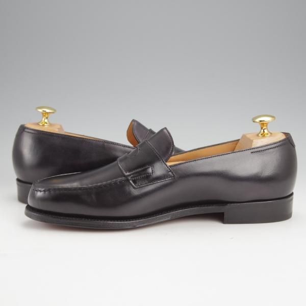 未使用★ジョンロブ 5.5E【現行定価￥231,000-★ロペス/LOPEZ】4395ラスト/コインローファー/カーフ/黒/メンズ/JOHN LOBB★j649