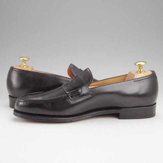 未使用★ジョンロブ 5.5E【現行定価￥231,000-★ロペス/LOPEZ】4395ラスト/コインローファー/カーフ/黒/メンズ/JOHN LOBB★j649