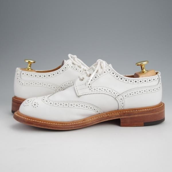 Tricker's レディースホワイトフルブローグ6H（約25.5cm） トリッカーズ SIZE 4.5【レディース☆バートン/BOURTON】 | 高級