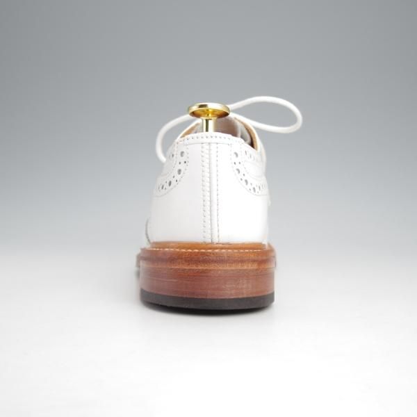 極美品★トリッカーズ(レディース) SIZE 4.5【モデル定価￥121,000-★バートン/BOURTON】L5633/フルブローグ/カーフ/白/Tricker's★j650