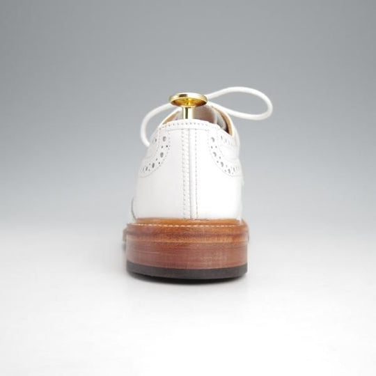 極美品★トリッカーズ(レディース) SIZE 4.5【モデル定価￥121,000-★バートン/BOURTON】L5633/フルブローグ/カーフ/白/Tricker's★j650