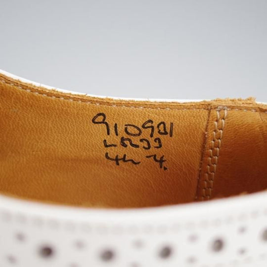極美品★トリッカーズ(レディース) SIZE 4.5【モデル定価￥121,000-★バートン/BOURTON】L5633/フルブローグ/カーフ/白/Tricker's★j650