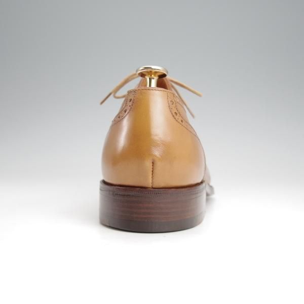 ほぼ試着程度★(仏)Corthay/コルテ SIZE 7【定価20万円程度★クォーターブローグ/薄茶】カーフ/メンズ★j651