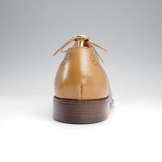 ほぼ試着程度★(仏)Corthay/コルテ SIZE 7【定価20万円程度★クォーターブローグ/薄茶】カーフ/メンズ★j651