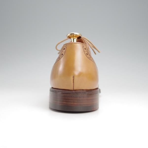 ほぼ試着程度★(仏)Corthay/コルテ SIZE 7【定価20万円程度★クォーターブローグ/薄茶】カーフ/メンズ★j651