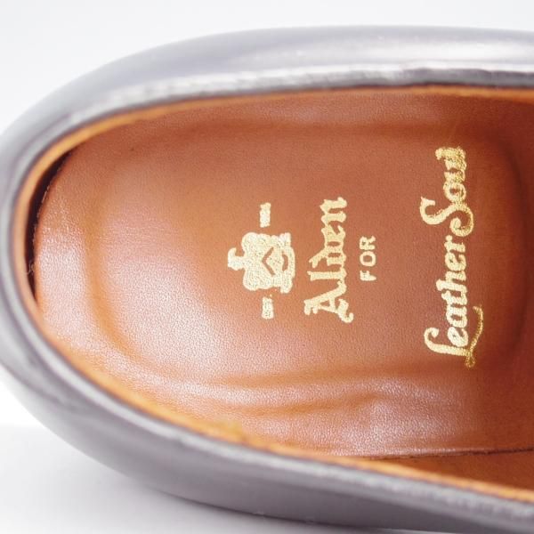 極美品★オールデン 7D【現行定価17万円程度★コードバン/バリーラスト仕様のVチップ】(ハワイ)Leather Soul別注/87150/黒/ALDEN★j652