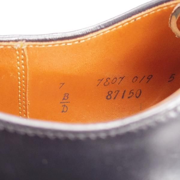 極美品★オールデン 7D【現行定価17万円程度★コードバン/バリーラスト仕様のVチップ】(ハワイ)Leather Soul別注/87150/黒/ALDEN★j652