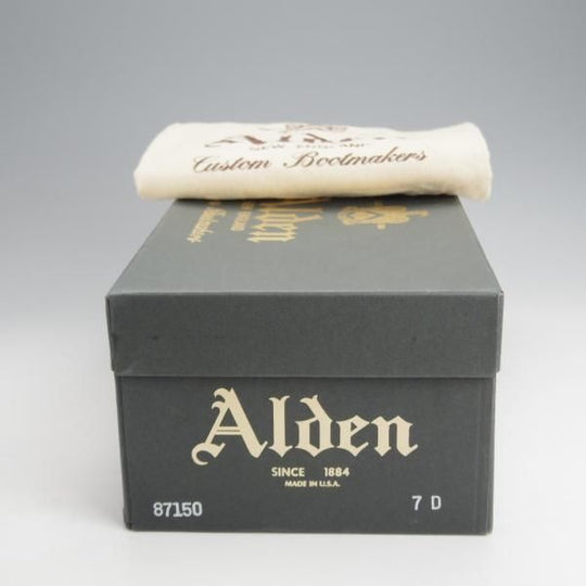 極美品★オールデン 7D【現行定価17万円程度★コードバン/バリーラスト仕様のVチップ】(ハワイ)Leather Soul別注/87150/黒/ALDEN★j652