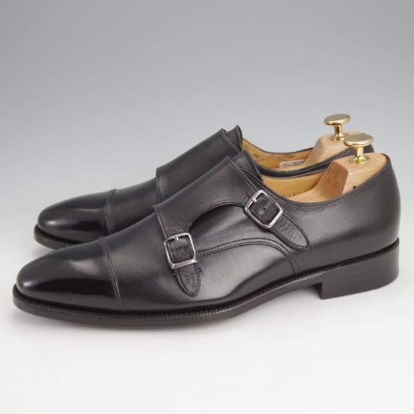 未使用★ユニオンインペリアル SIZE 7.5【★ダブルモンク/U1822/黒】カーフ/メンズ/Union Imperial★j655