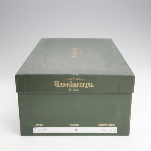 未使用★ユニオンインペリアル SIZE 7.5【★ダブルモンク/U1822/黒】カーフ/メンズ/Union Imperial★j655