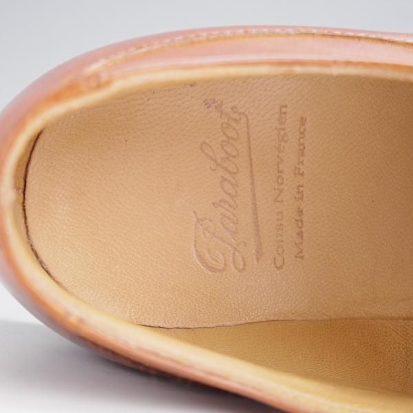 極上★パラブーツ SIZE 8【定価￥79,200-★アヴィニョン/AVIGNON】グリフソール/リスレザー/Uチップ/MARRON/マロン/Paraboot★j659