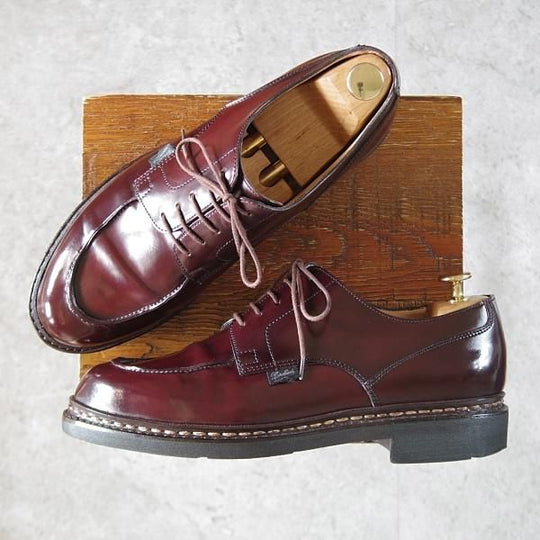 極上★パラブーツ SIZE 8【定価￥148,500-★コードバン仕様/CHAMBORD/シャンボード】Uチップ/TEXソール/赤茶/メンズ/Paraboot★j660