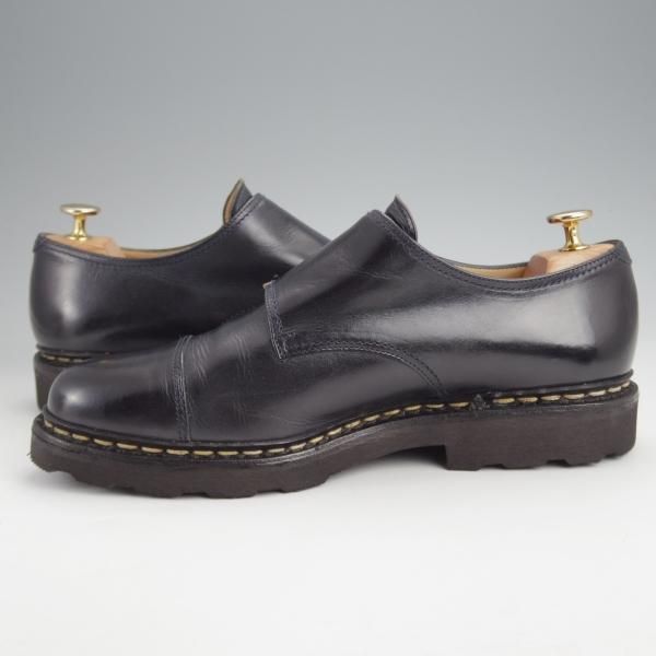 極美品★パラブーツ SIZE 8【定価￥82,500-★ウィリアム/WILLIAM】マルシェソール/ダブルモンク/リスレザー/NUIT/紺/Paraboot★j662