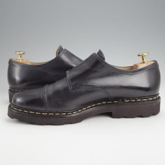 極美品★パラブーツ SIZE 8【定価￥82,500-★ウィリアム/WILLIAM】マルシェソール/ダブルモンク/リスレザー/NUIT/紺/Paraboot★j662