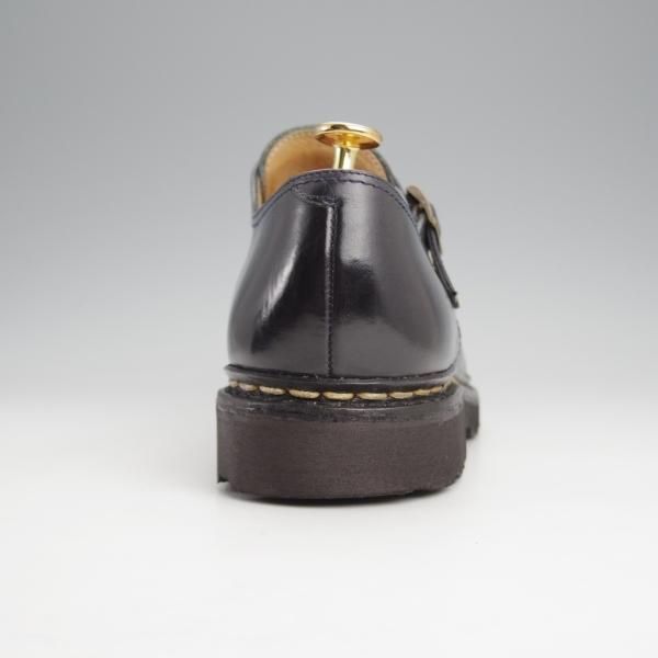 極美品★パラブーツ SIZE 8【定価￥82,500-★ウィリアム/WILLIAM】マルシェソール/ダブルモンク/リスレザー/NUIT/紺/Paraboot★j662