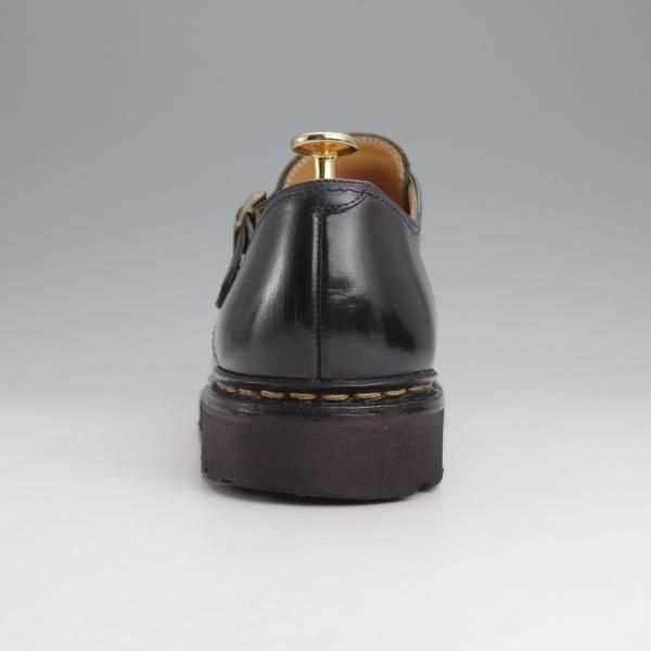 極美品★パラブーツ SIZE 8【定価￥82,500-★ウィリアム/WILLIAM】マルシェソール/ダブルモンク/リスレザー/NUIT/紺/Paraboot★j662