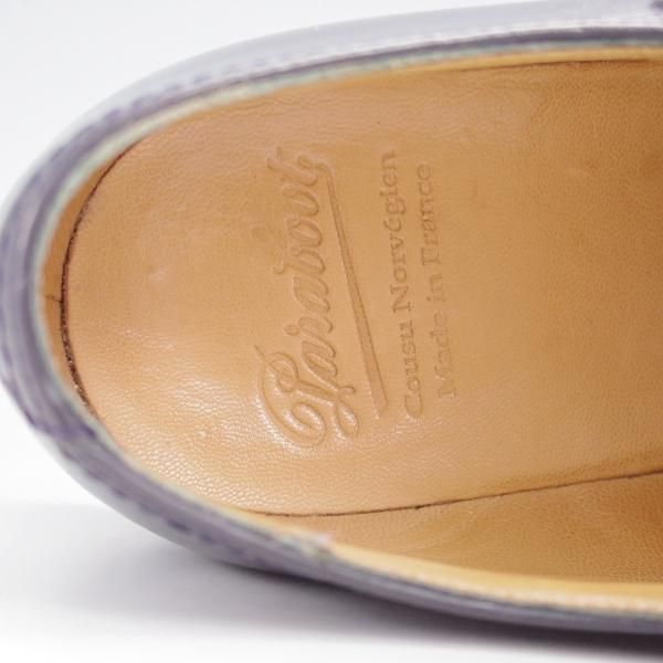 極美品★パラブーツ SIZE 8【定価￥82,500-★ウィリアム/WILLIAM】マルシェソール/ダブルモンク/リスレザー/NUIT/紺/Paraboot★j662