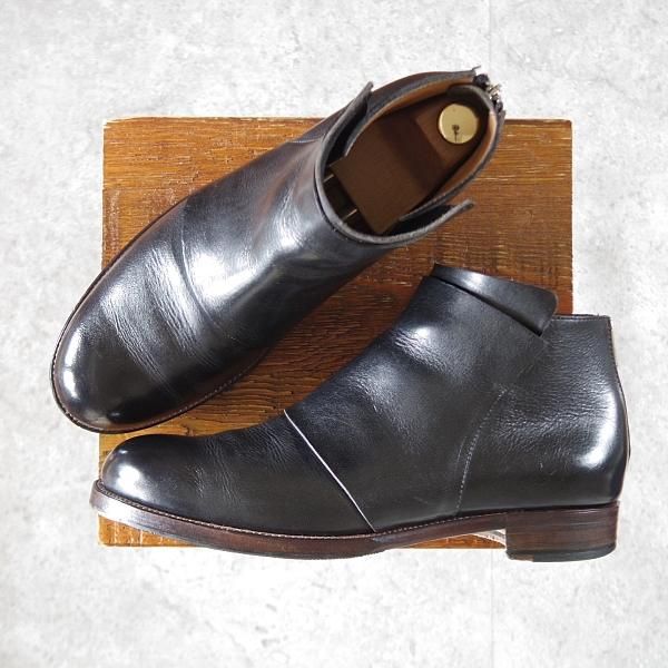 極上★forme/フォルメ SIZE 5(25�p程度)【モデル定価￥82,500-★Zip jodhpurs Boot/ジョッパーブーツ】カーフ/黒/メンズ★j663