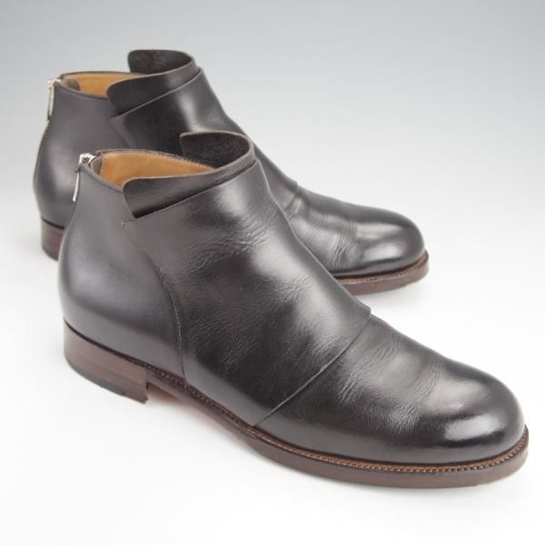 極上★forme/フォルメ SIZE 5(25�p程度)【モデル定価￥82,500-★Zip jodhpurs Boot/ジョッパーブーツ】カーフ/黒/メンズ★j663
