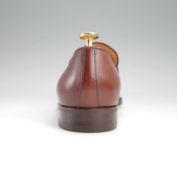 未使用★(伊)タニノクリスチー SIZE 6【デッドストック品★キルトモンク/BOLZO/ローファー】カーフ/茶/メンズ/TANINO CRISCI★j666