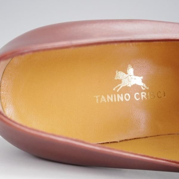 未使用★(伊)タニノクリスチー SIZE 6【デッドストック品★キルトモンク/BOLZO/ローファー】カーフ/茶/メンズ/TANINO CRISCI★j666