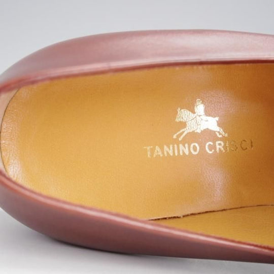 未使用★(伊)タニノクリスチー SIZE 6【デッドストック品★キルトモンク/BOLZO/ローファー】カーフ/茶/メンズ/TANINO CRISCI★j666