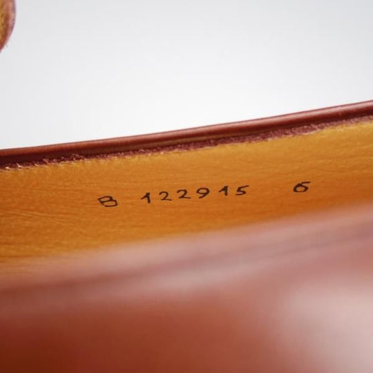 未使用★(伊)タニノクリスチー SIZE 6【デッドストック品★キルトモンク/BOLZO/ローファー】カーフ/茶/メンズ/TANINO CRISCI★j666