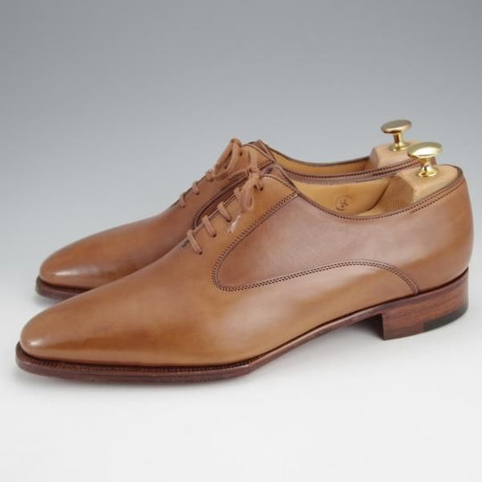 ほぼ未使用★ジョンロブ 9E【貴重★イヤーモデル(2004年)/オックスフォードシューズ】8000ラスト/カーフ/茶/メンズ/JOHN LOBB★j667